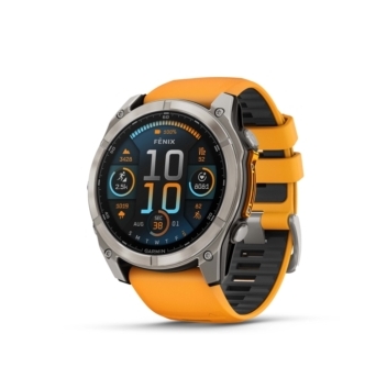 Fenix8-51-HR-Titanium-SparkOrange-Front-left-0015-fenix8-wf-47-51mm-sapphire-bare
