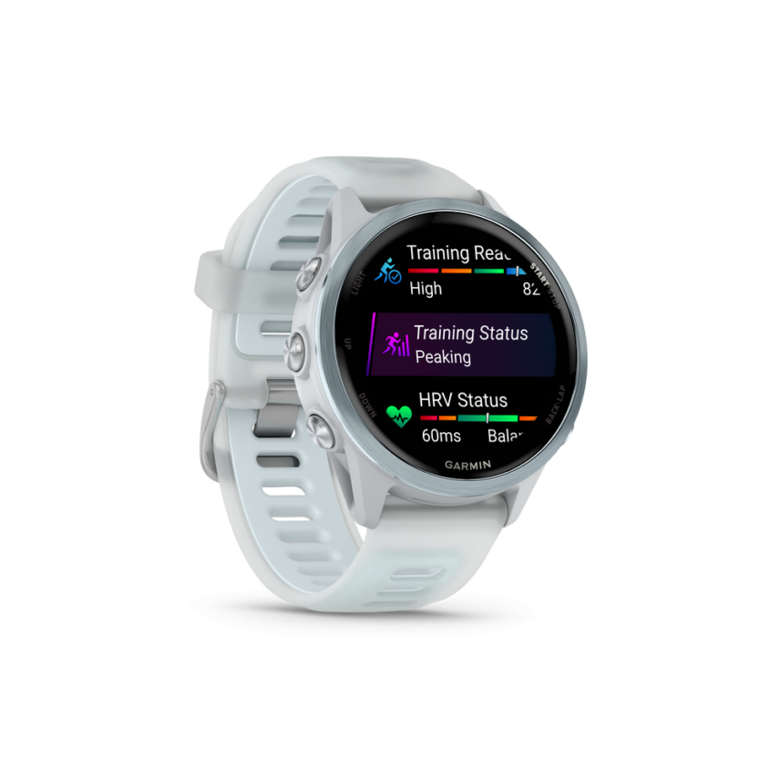 Forerunner570-42mm-CloudWhitestone-HR-Front-right-0003-FR570-glances1
