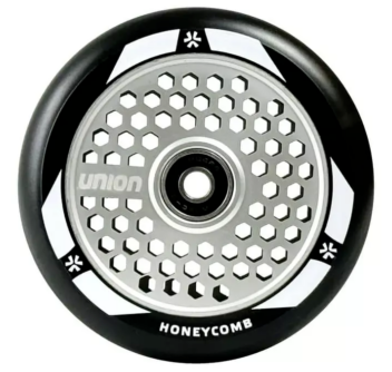 union-honeycomb-pro-scooter-wheel-110mm-black-silver-velohunt