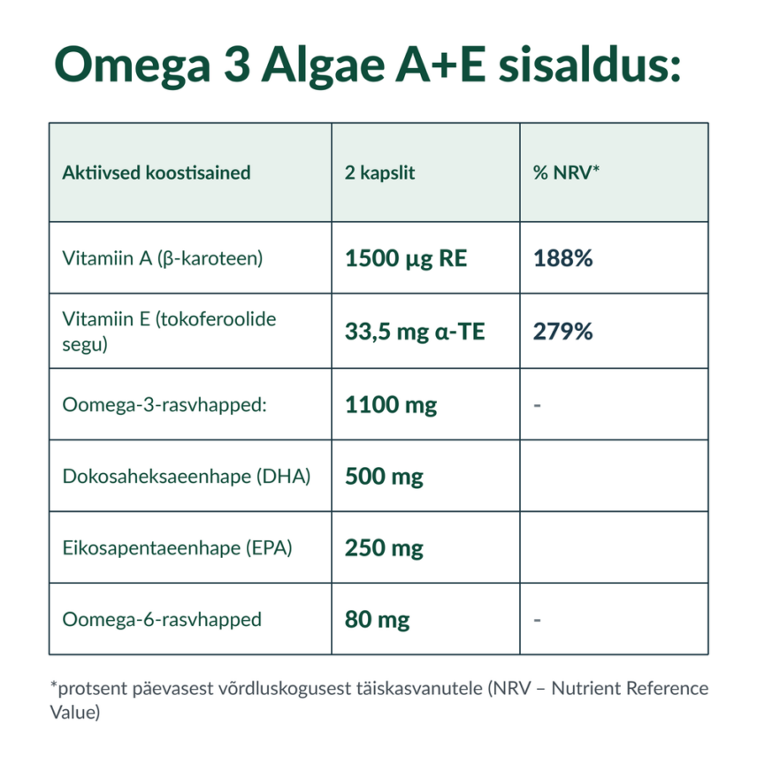 omega-3-algae-ae-sisaldus