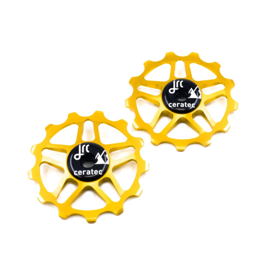jrc-lightweight-bike-components-13-tooth-shimano-12-speed-pulley-wheel-set-gold-velohunt
